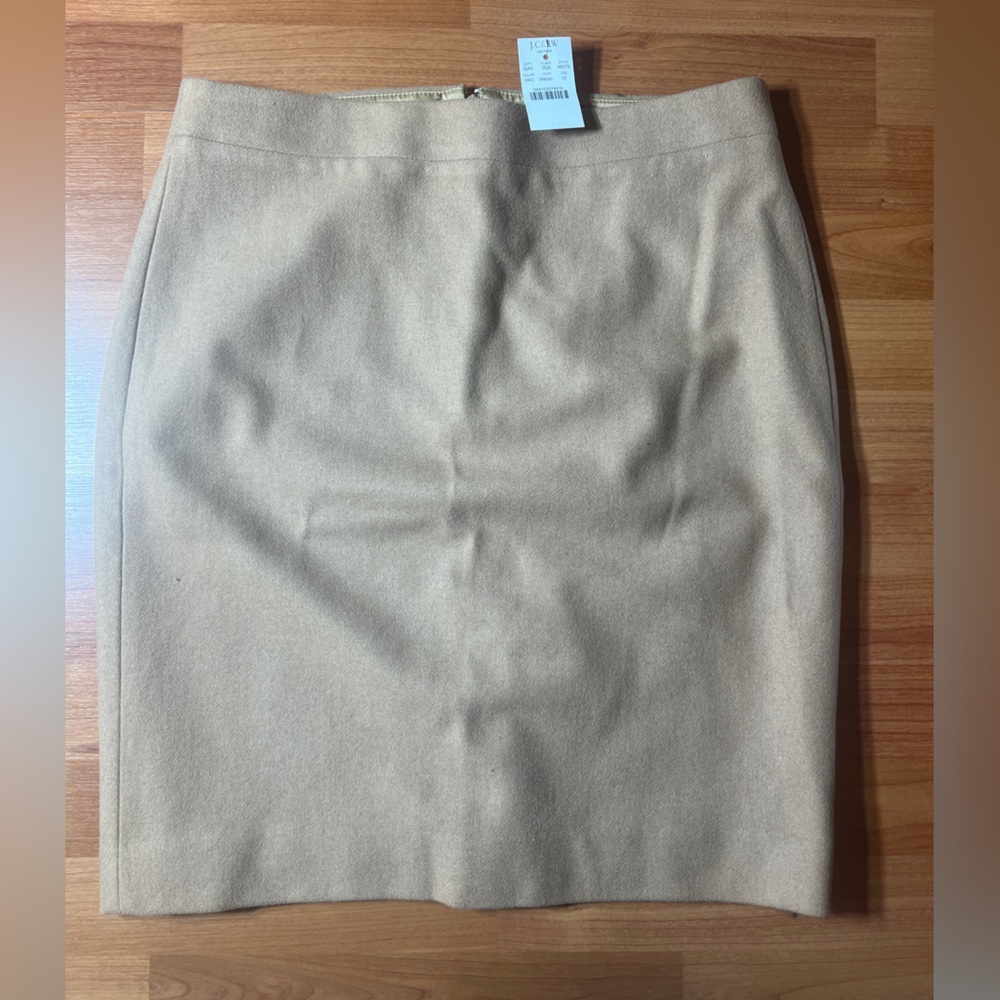 J. Crew Classic Tan Pencil Skirt